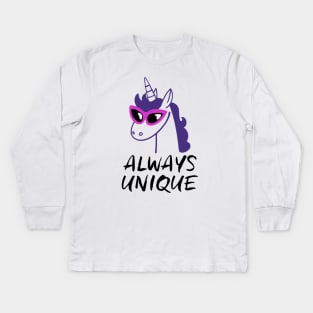 cute unique unicorn Kids Long Sleeve T-Shirt